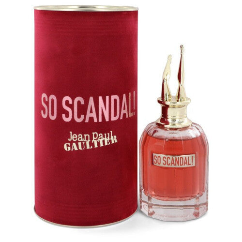 "Jean Paul Gaultier So Scandal Eau De Parfum Spray 2.7 Oz – a bold, sensual fragrance with top notes of orange blossom, a heart of tuberose and jasmine, and a creamy base of vanilla and sandalwood for a long-lasting, captivating scent."







